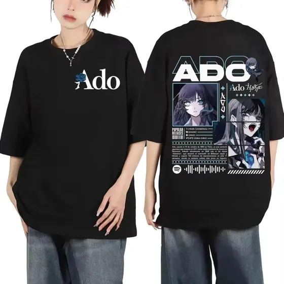 Camiseta Singer Ado Hibana World Tour 2026 Gráfica Moda