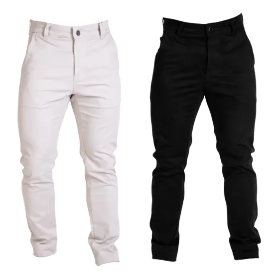Kit 2 Calças Masculinas Esporte Fino Brim Sport Fino