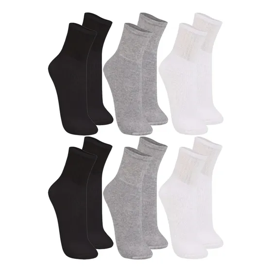 Kit Com 6 Meias Cano Médio Esportiva Trifil Original Básica