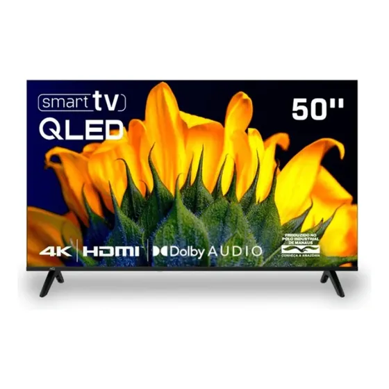 Televisão Smart Tv Hq 50  Qled, 4k Uhd, Led Bivolt