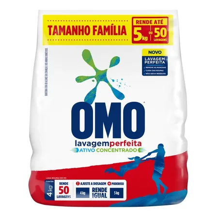 Sabão em Pó Omo Lavagem Perfeita 4kg