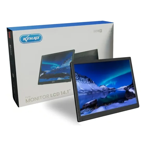 Tv Portátil Digital 14.1 Polegadas Recarregável Lcd