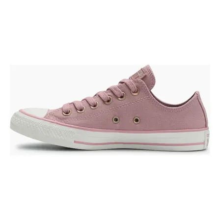 Tênis Chuck Taylor All Star Cano Baixo Taylored Lux Converse Rosa Horizonte/amendoa/rosa Horizonte Lisa 36 Br