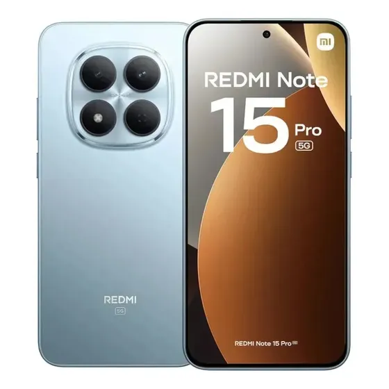 Xiaomi Redmi Note 15 Pro 5g, Dual Sim Azul, 12 Gb de RAM + 51 Gb de armazenamento, Mediatek Dimensity 7400-ultra, Xiaomi Surge Os 2, Bateria De 6580 Mah