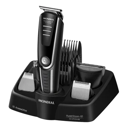 Aparador De Pelos Supergroom-10 Mondial Bivolt Bg-10