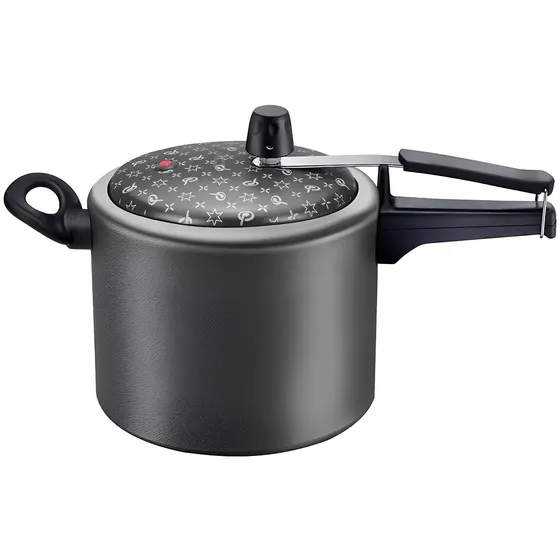 Panela De Pressão 7,0 Litros Antiaderente Panelux Magnific Cor Cinza