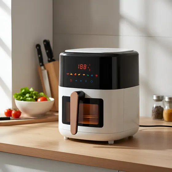Air Fryer Digital 6l Fritadeira Elétrica Sem Óleo Airfryer Branco