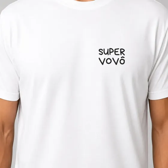 Camiseta Básica Masculina Dia Dos Pais Super Vovô