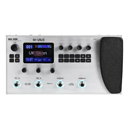 Pedal Multiefeitos M-Vave MK-300 320 Efeitos com Bluetooth e Bateria 10h