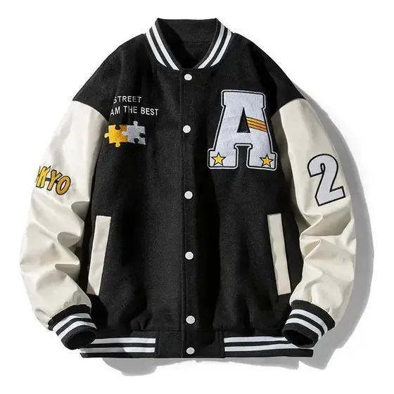 Jaqueta Baseball Casual Masculina Moda