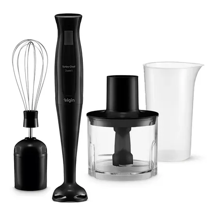 Mixer Elgin Turbo Chef 3 em 1 de 200W para Bater e Triturar