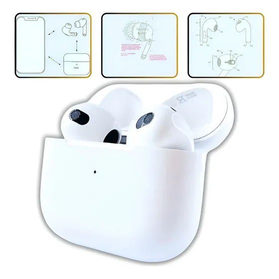 Fone Compatível Iphone Airpods Pro 3a Geração Áudio Espacial