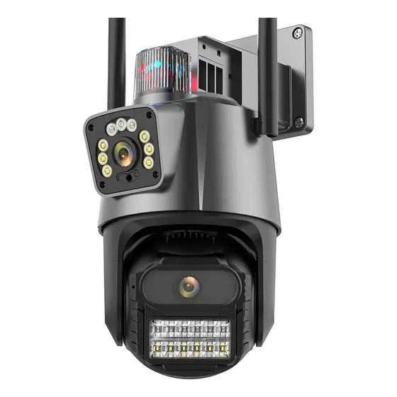 Câmera Segurança P11 Wifi 5g Lente Dupla 6mp App Icsee Grafite Estary Shop