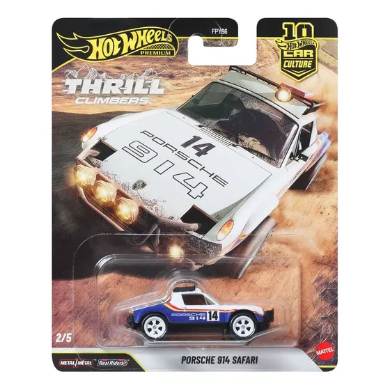 Porsche 914 Safari: Hot Wheels Car Culture miniatura 7 cm