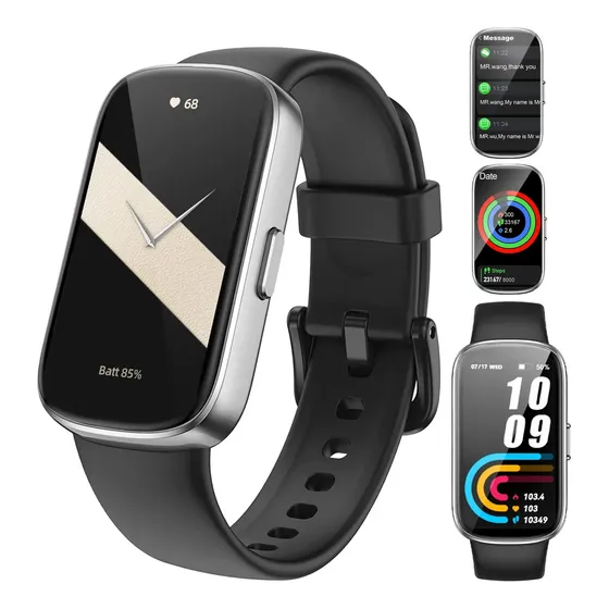 Relógio Academia Preto, Relógio Para Academia Smartwatch Esportivo Com Bateria Longa Duração, Resistente À Água, Monitoramento De Saúde E Atividades Físicas Para Treinos Diários