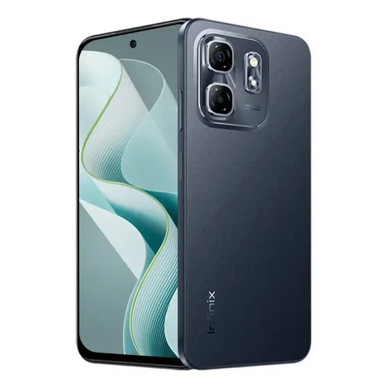 Smartphone Infinix Hot 50i 4GB RAM 256GB 4G Câmera Dupla 48MP Selfie 8MP 5000mAh 6,7” 120Hz Preto Obsidiana