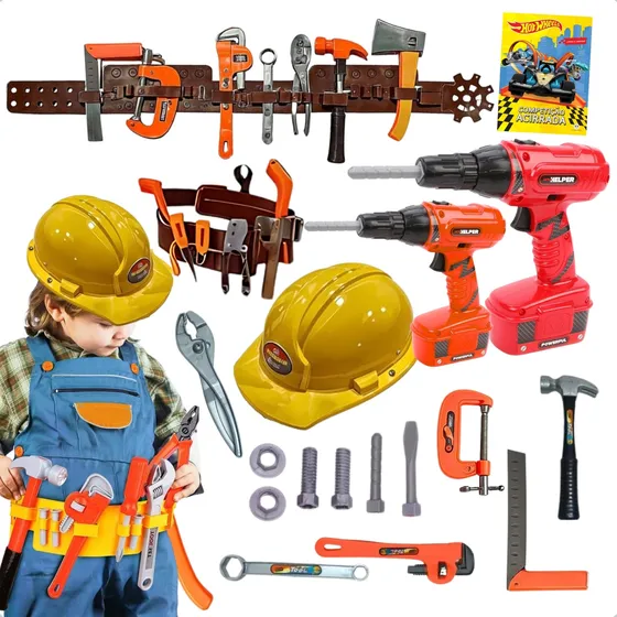 Kit De Ferramentas Infantil Realista Educativo Brinquedo