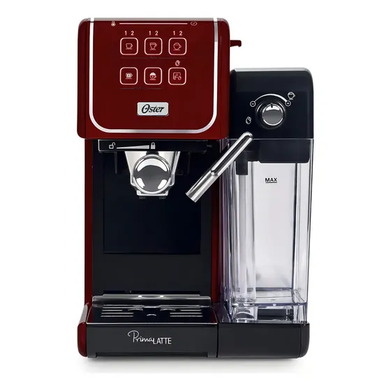 Oster PrimaLatte Touch Red Cafeteira Espresso 1050W -