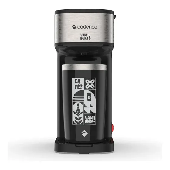 Cafeteira Elétrica Cadence Vambora C/copo Termico Cadence Preto