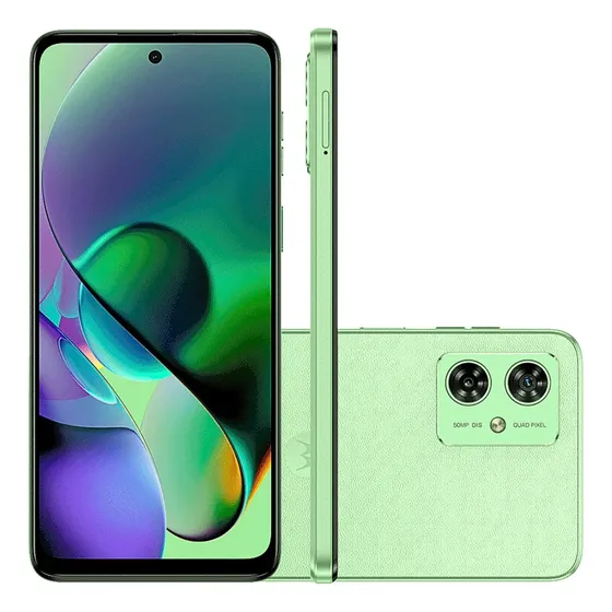 Smartphone Motorola Moto g54 5G - 256GB 16GB (8GB RAM+8GB Ram Boost) AI Camera 50MP Tela FHD 5000 mAh NFC - Verde