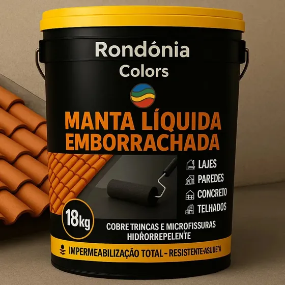 Tinta Emborrachada Alta Cobertura E Impermeabilidade Cerâmica Fosco