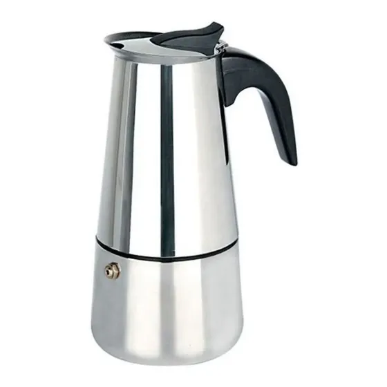 Cafeteira Italiana Moka Inox 200ml 4 Xícaras Prateada