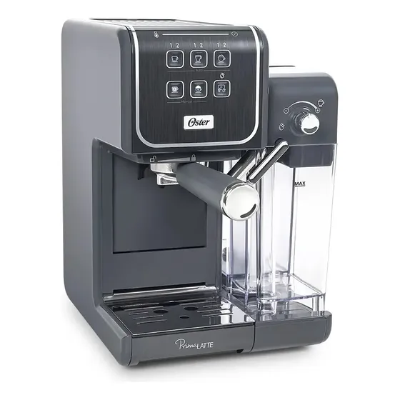 Cafeteira Expresso Oster PrimaLatte Touch Cinza BVSTEM6801-017