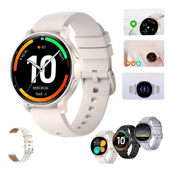 Smartwatch Feminino ESOYIP Y102 AMOLED 41.8 mm com GPS e Duas Pulseiras