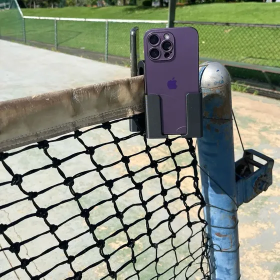 Suporte Duplo De Celular Para Rede De Tênis E Beach Tennis