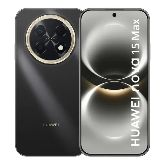 Smartphone Huawei Nova 15 Max 8gb+256gb Câmera Ryyb Ultra Nítida De 50 Mp Corpo Extra Durável Super Bateria De 8.500 Mah Tela Oled Vívida De 6,84 Botão X Preto