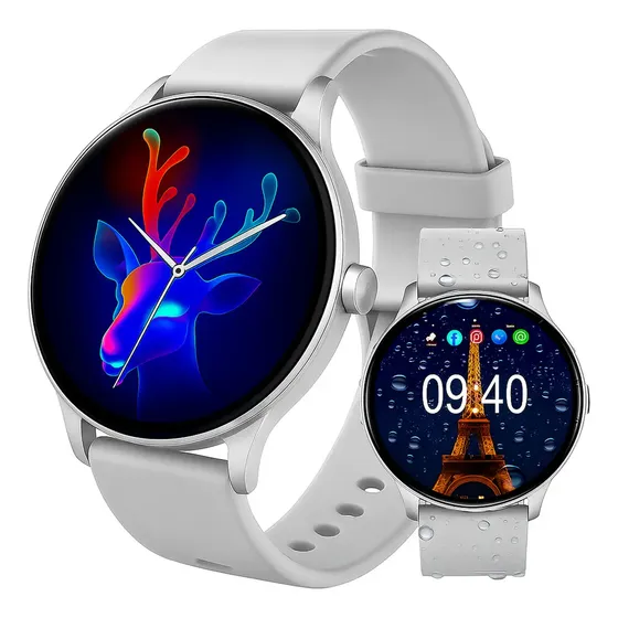 Relogio Smartwatch Digital X27 Esporte Academia Impermeável Ip68 Masculino Feminino Prata Lançamento 2025 Prova Dagua Allphone