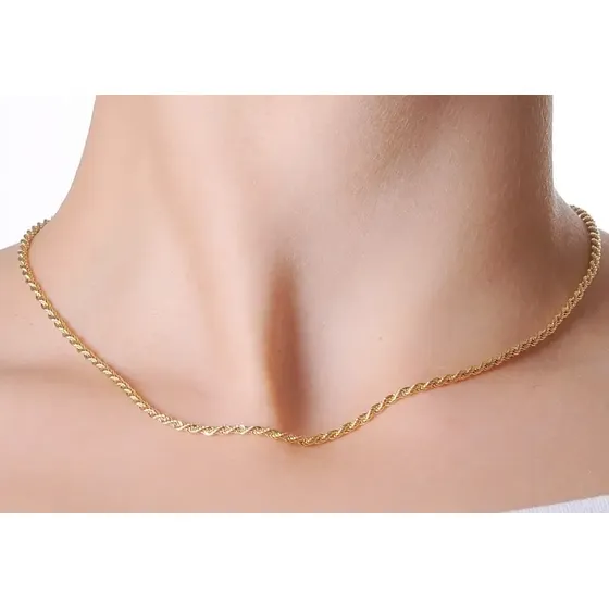 Colar Gargantilha Choker Banho Ouro 18k Nina Fiori 40cm