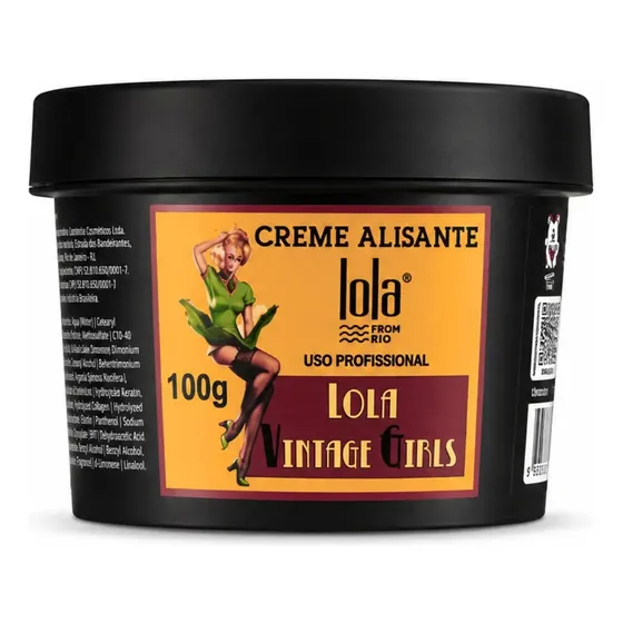 Creme Alisante Vintage Girls 100g Lola Cosmetics