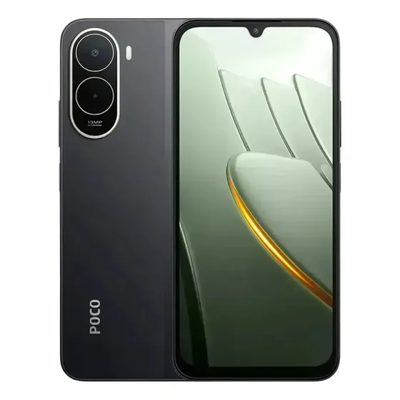 Celular Xiaomi Poco C81 Pro 4gb Ram 128gb Rom preto Unisoc T7250 Tela de 6,9 polegadas 120 Hz Bateria de 6000 Mah Chatea Con El Asistente De Ia Google Gemini