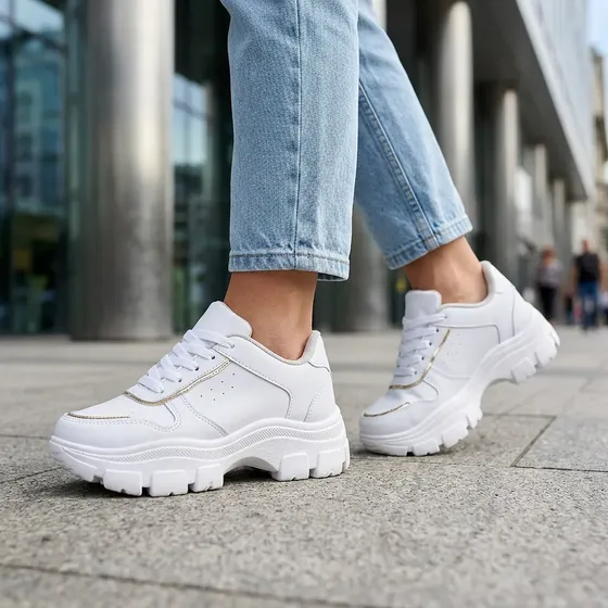 Tênis Feminino Chunky Sneaker Casual Blogueira Plataforma