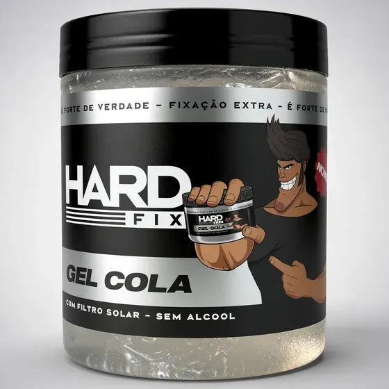 Gel Cola Com 1kg Hard Hair O Primeiro Gel Cola Do Brasil