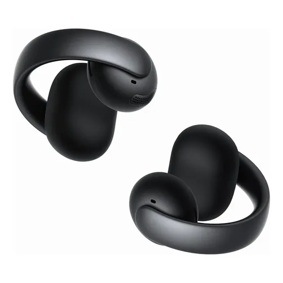 Soundcore AeroClip da Anker Fones de Ouvido Bluetooth Abert Clip-On Conforto Adaptativo Chamadas Claras com 4 Microfones IA Ajuste Estável Drivers de 12 mm para Graves Fortes Ideal para Corrida Preto