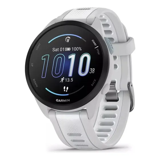 Relógio Garmin Forerunner 165 Music Cinza E Branco Gps 43mm