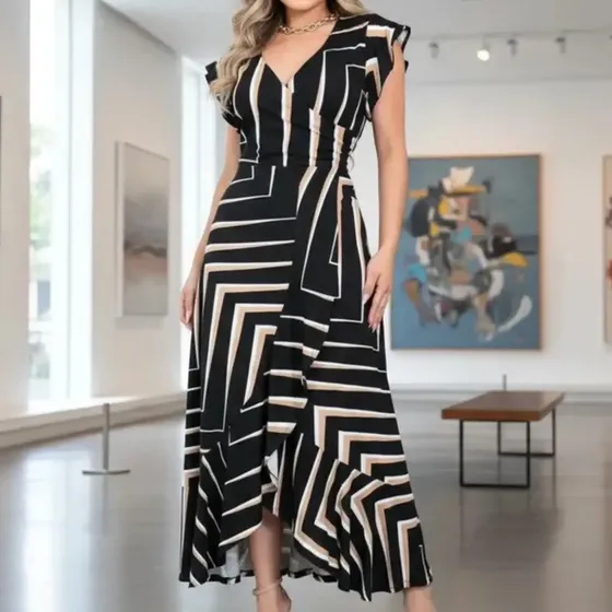 Vestido Feminino Longo Elegante Moda Evangélica
