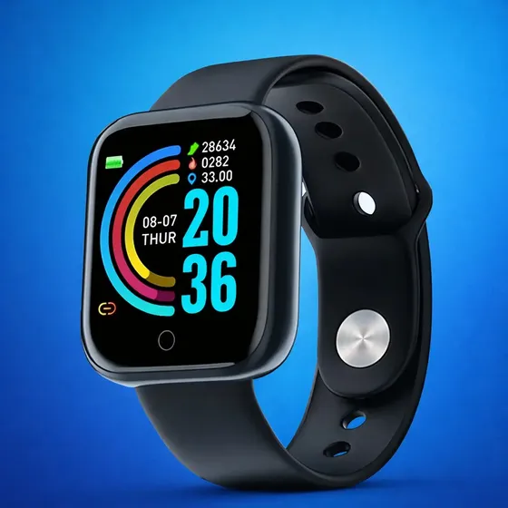Smartwatch Inteligente Esportivo Com Bluetooth Para Android e iOS com Monitor de Saúde