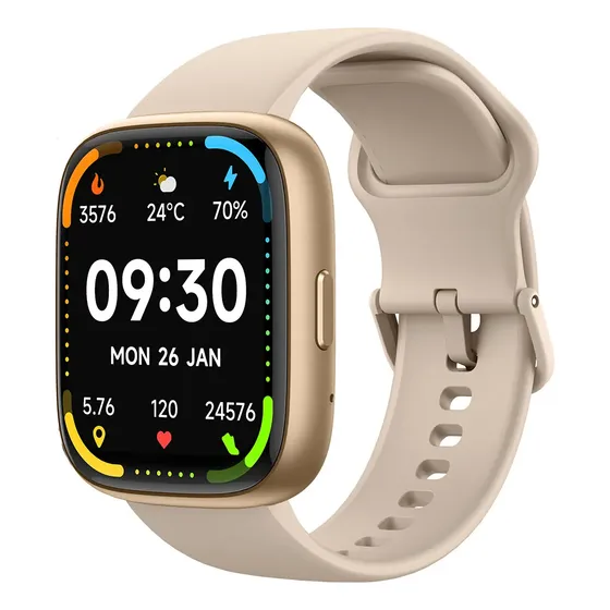 Relógio Smartwatch Bettdow FB028 Ip68 Bluetooth Cor Nude