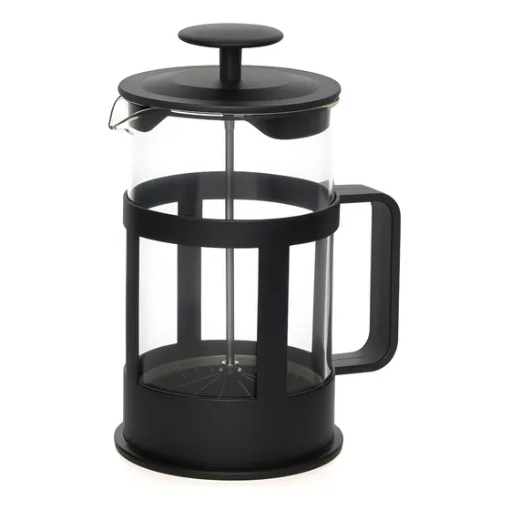 Cafeteira Prensa Francesa De Vidro Café Chá Cremeira 600ml Cinza