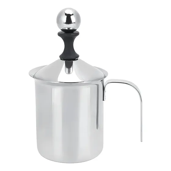 Cremeira Manual Espumador De Leite Aco Inoxidavel 800ml