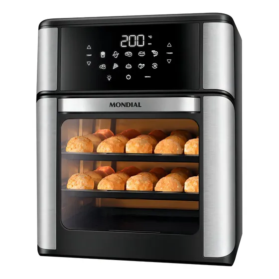 Fritadeira Elétrica Afo-12l-bi Oven 12 L Preto/inox Mondial