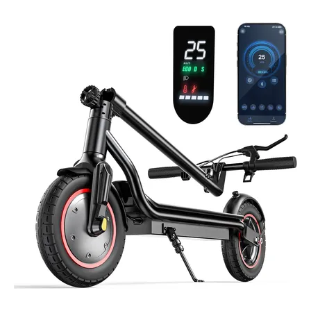 Patinete Elétrico 500w Autonomia 37km Dobrável Ipx4 App 10  Preto