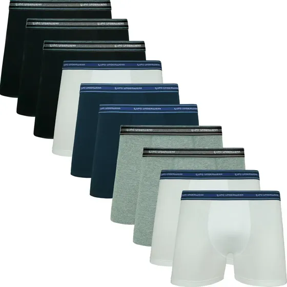 Kit 10 Cuecas Box Lupo Algodão Boxer Masculina Cotton