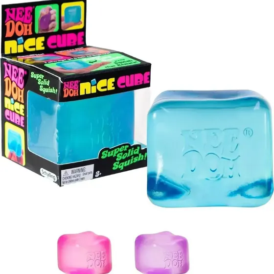 Brinquedo Anti-stress Nee Doh Nice Cube Super Squishy Azul