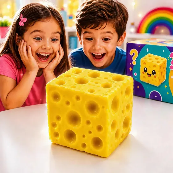 Squishy Queijo Taba Brinquedo Sensorial Queijinho Macio