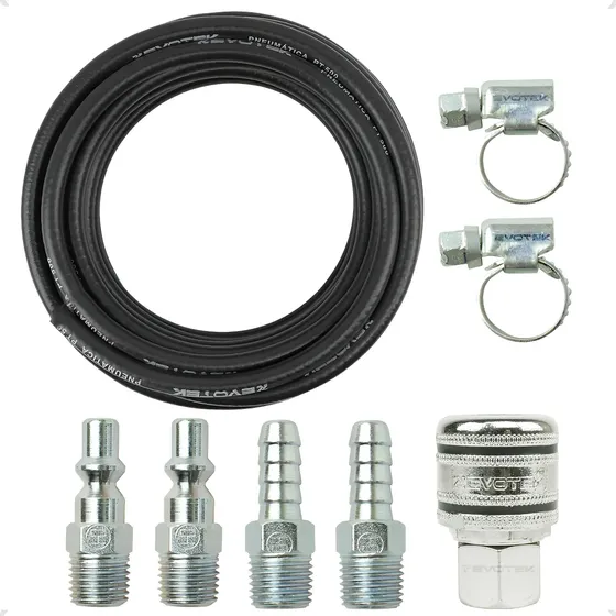 Kit Mangueira E Engate Rápido P/compressor Schulz/tekna