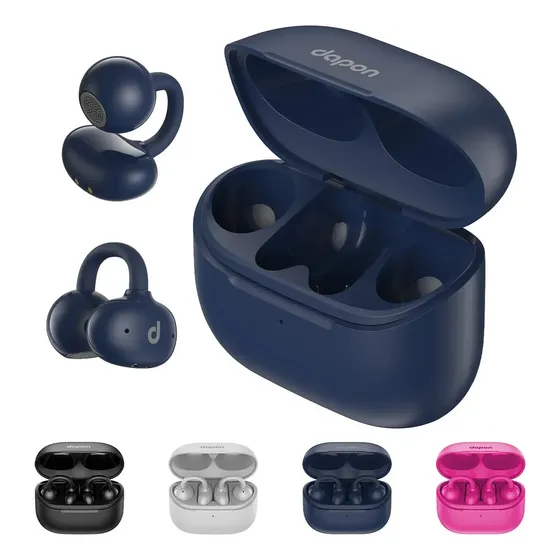Fone Open Ear Dapon Dpf25 Bluetooth 6.0 Sem Fio Azul